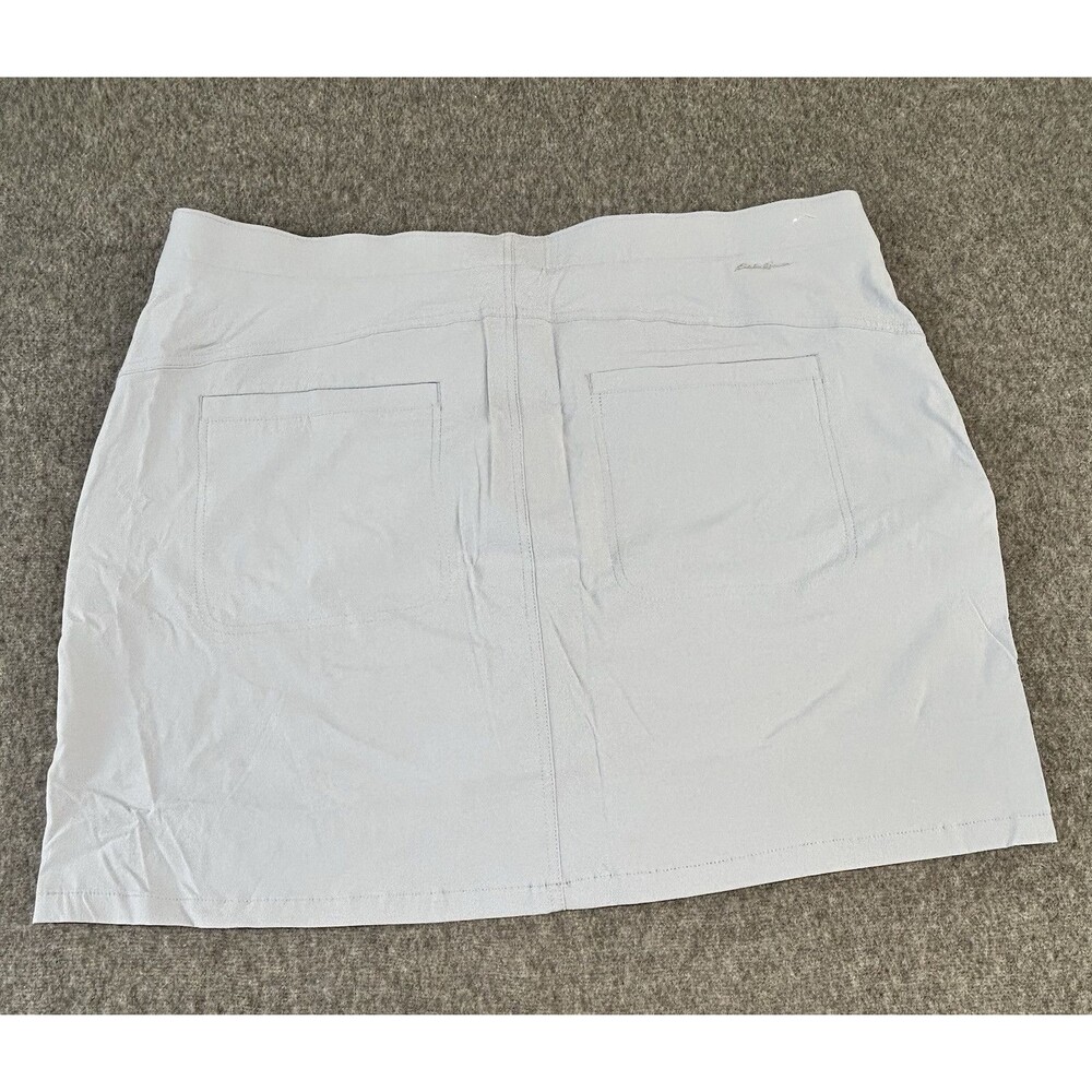 Eddie Bauer Womens Gray Skort Size 16 Nylon Spandex